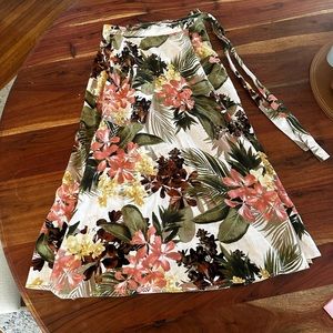 Tropical Wrap Skirt